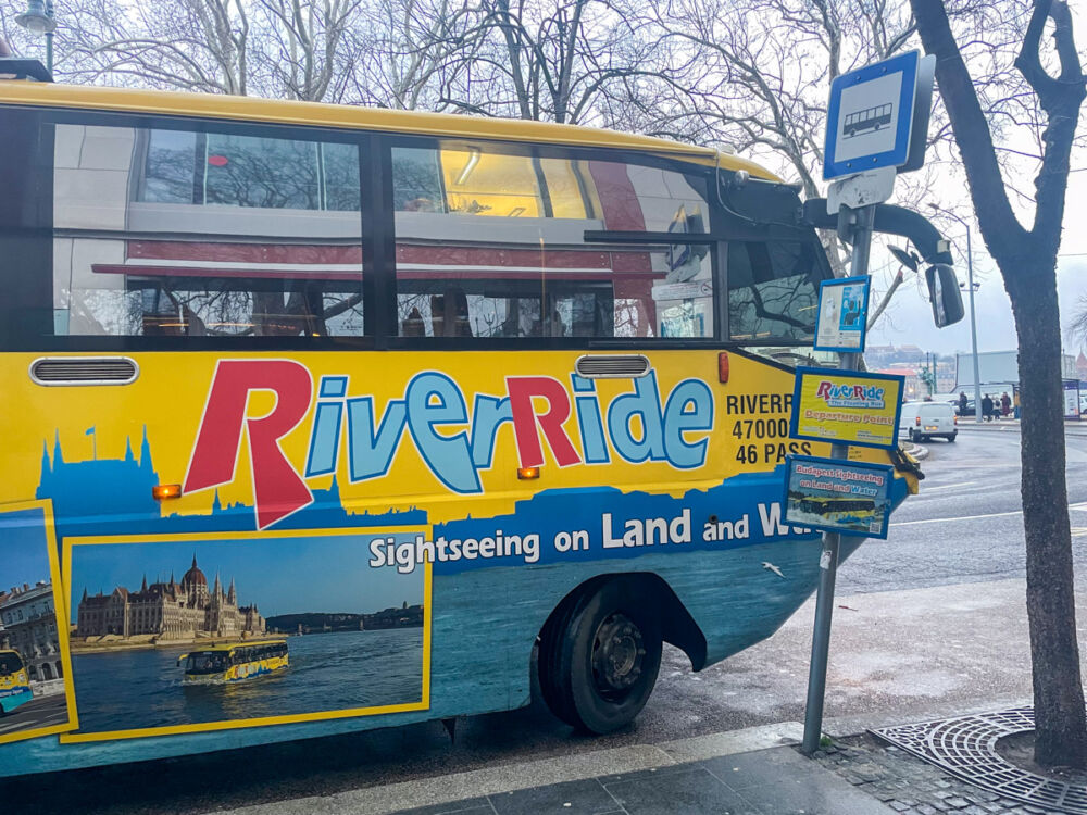 RiverRide Floating Bus, il bus anfibio di Budapest