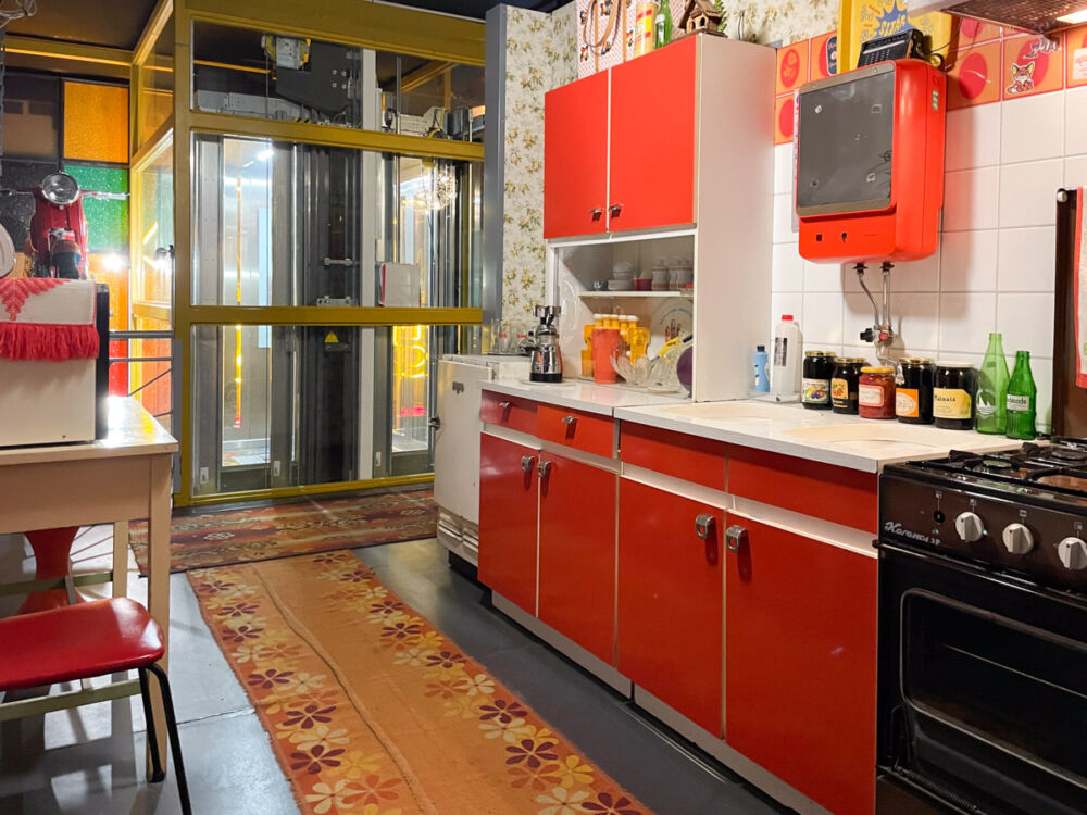 Appartamento ungherese vintage ricostruito al Budapest Retro Museum