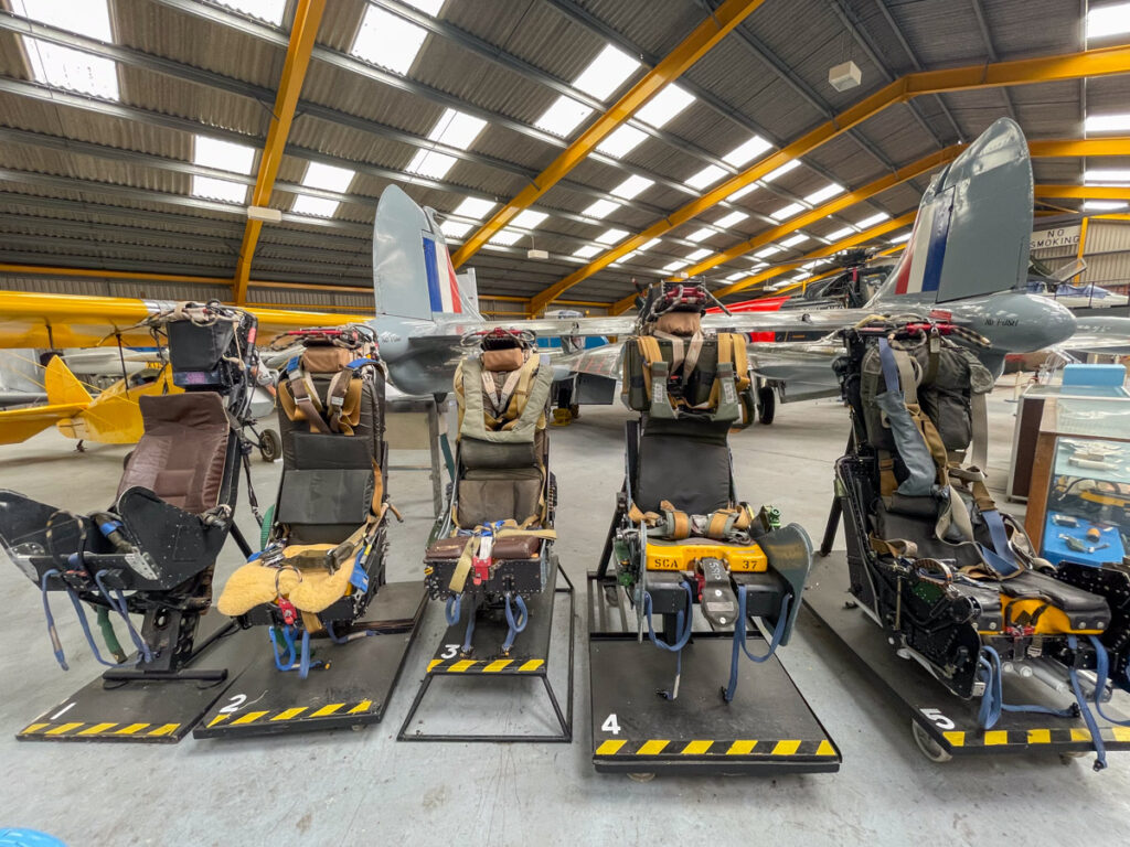 Sedili eiettabili al Newark Air Museum