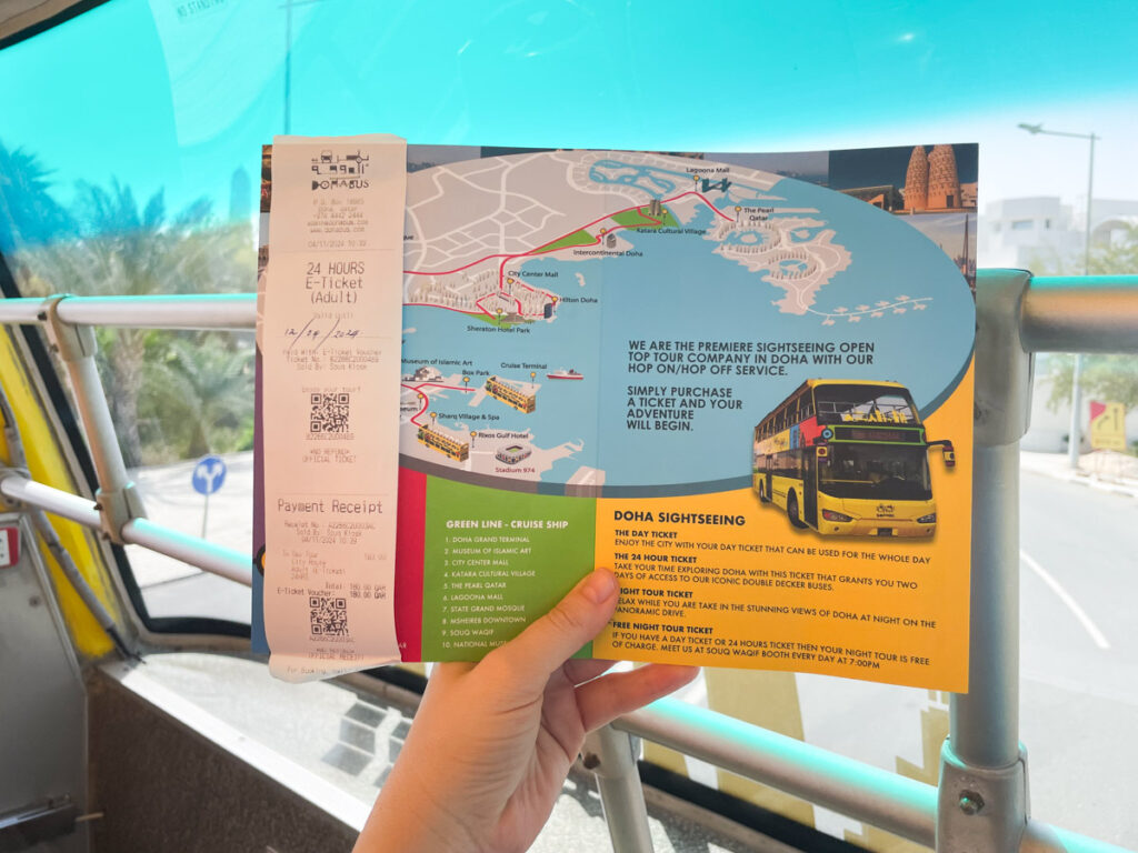 Biglietto e itinerario del Doha Bus
