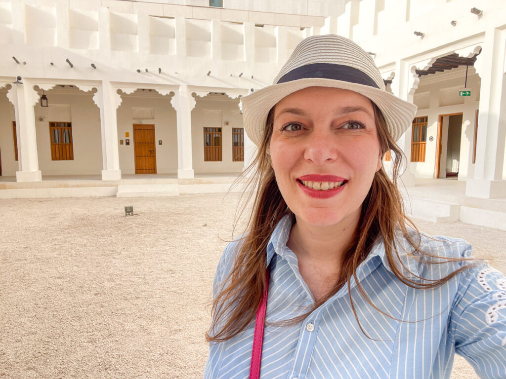 Paola Bertoni nella Radwani House ai Msheireb Museums di Doha