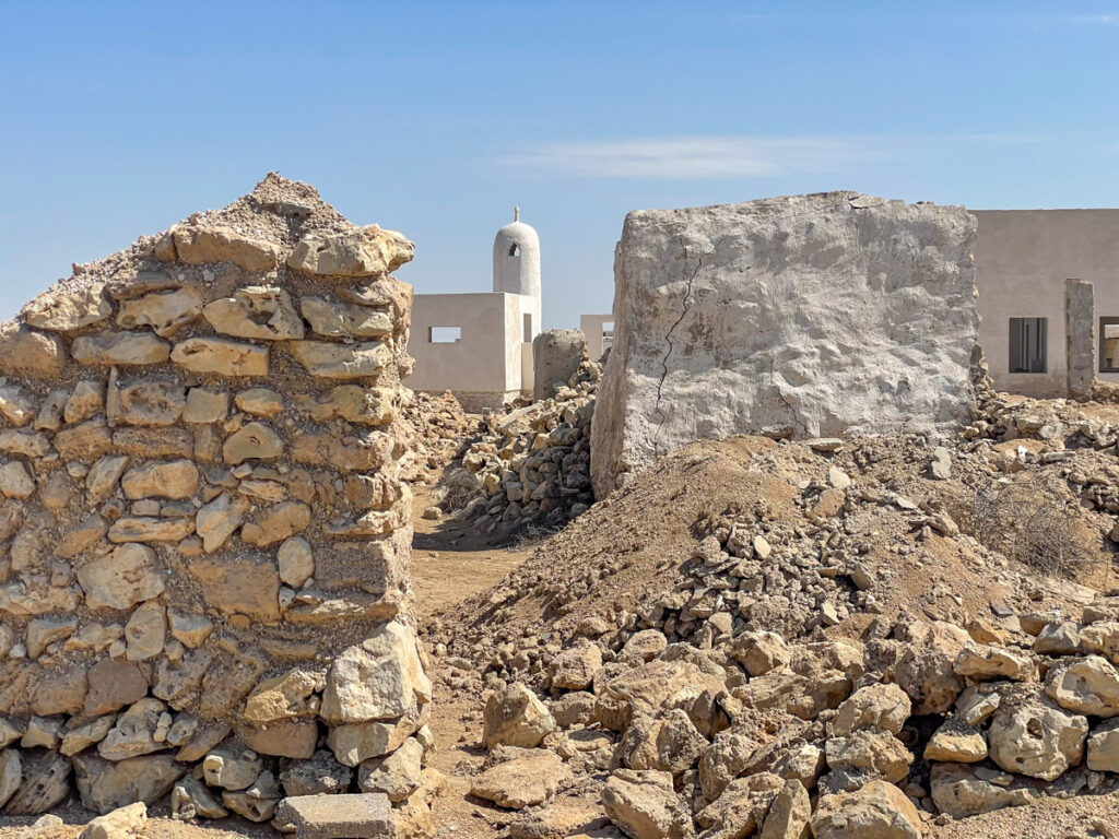 Il villaggio abbandonato di Jumail nel Qatar settentrionale