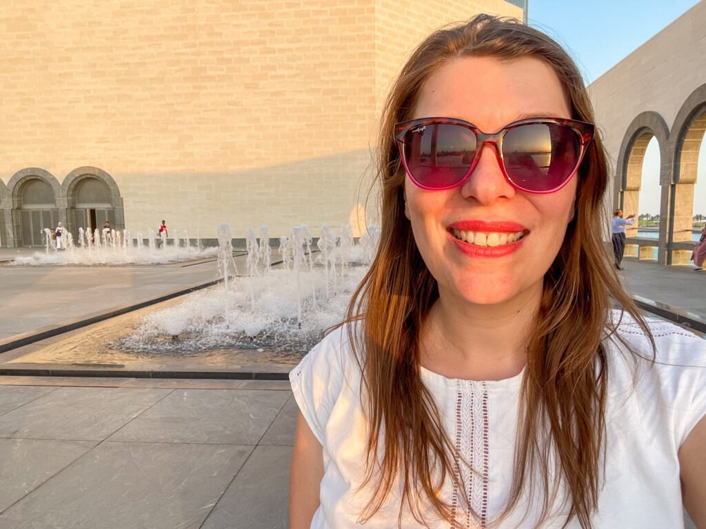 Paola Bertoni al Museo di Arte Islamica di Doha, Qatar