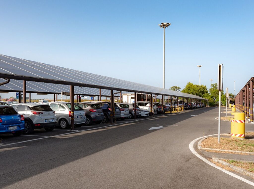 Parcheggi Lunga Sosta coperti dell'aeroporto di Roma Fiumicino