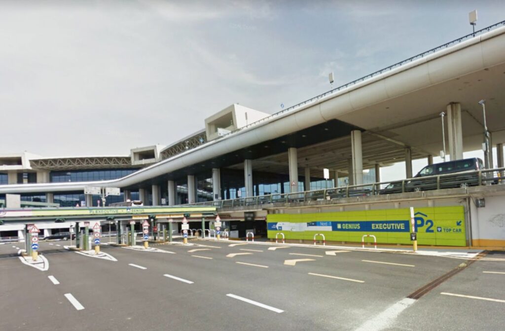 Ingresso al parcheggio aeroportuale P2 Executive a Milano Malpensa