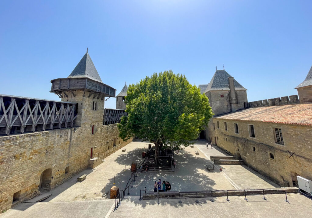 Interno del Castello di Carcassonne