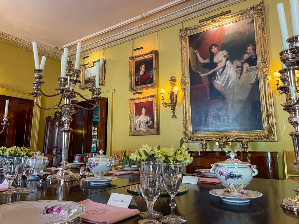 Particolare della sala da pranzo di Mount Stewart