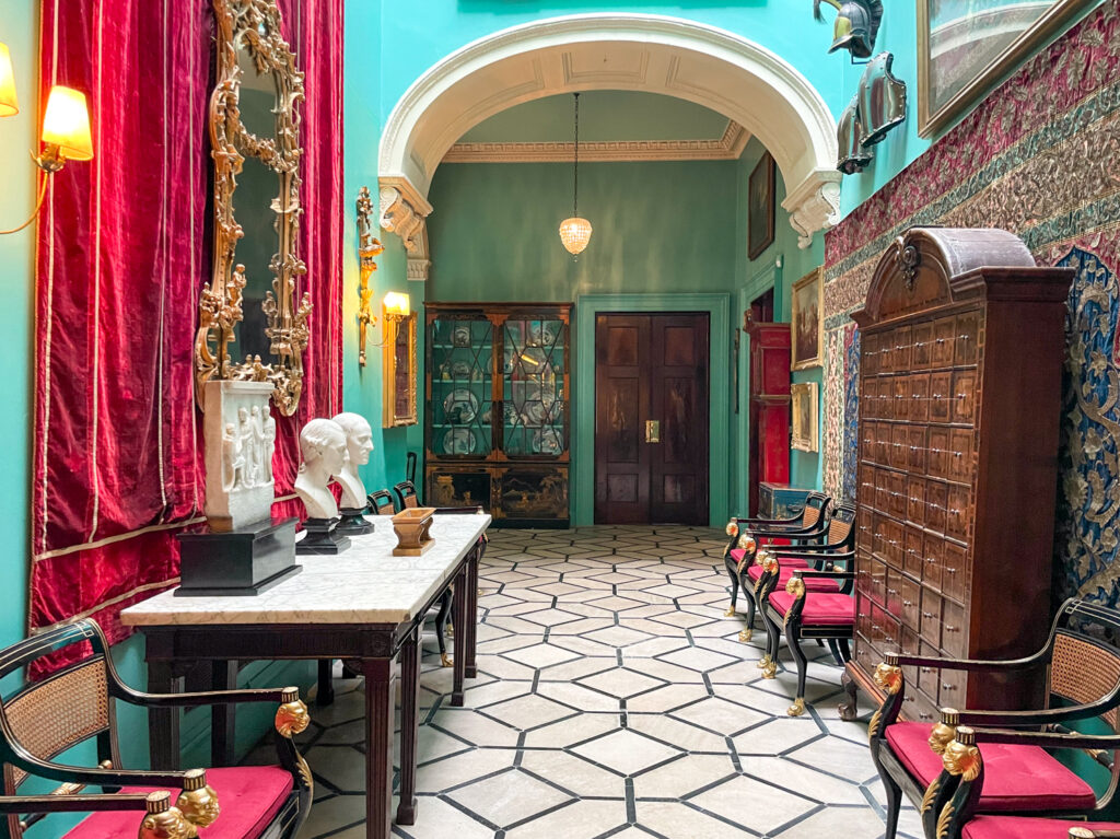 Corridoio nella residenza di Mount Stewart, Irlanda del Nord