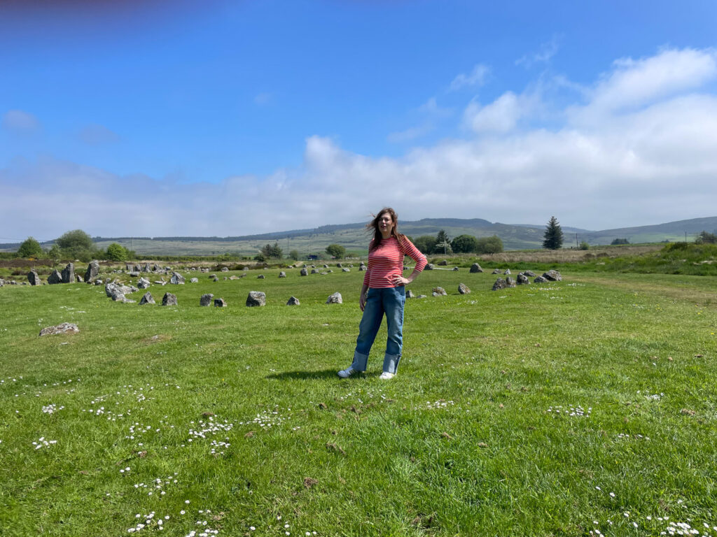 Paola Bertoni a Beaghmore, nell'Irlanda del Nord