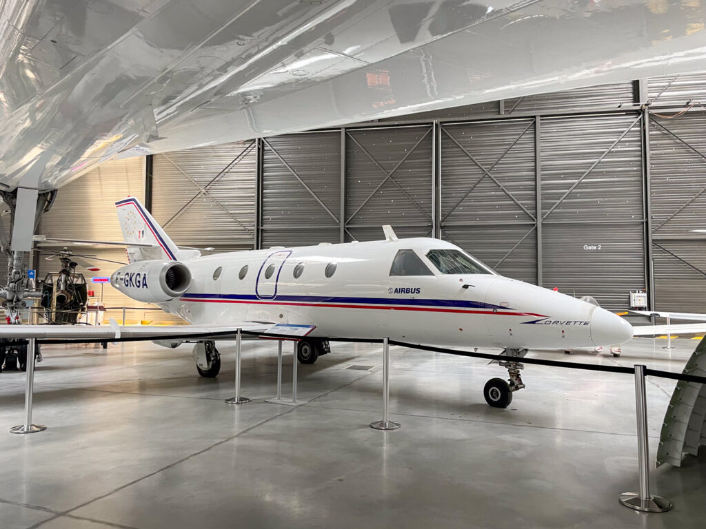 Business jet Aérospatiale Corvette a Aeroscopia, Tolosa