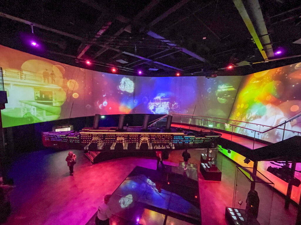 Installazione multimediale al museo Titanic Belfast