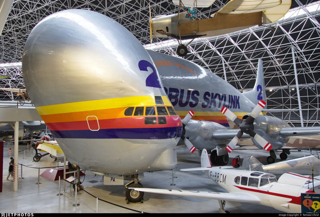 Aereo cargo Super Guppy a Aeroscopia, Tolosa