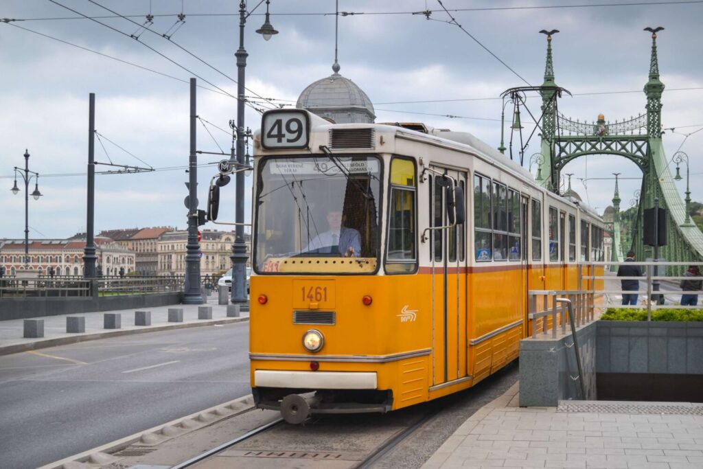 Tram a Budapest