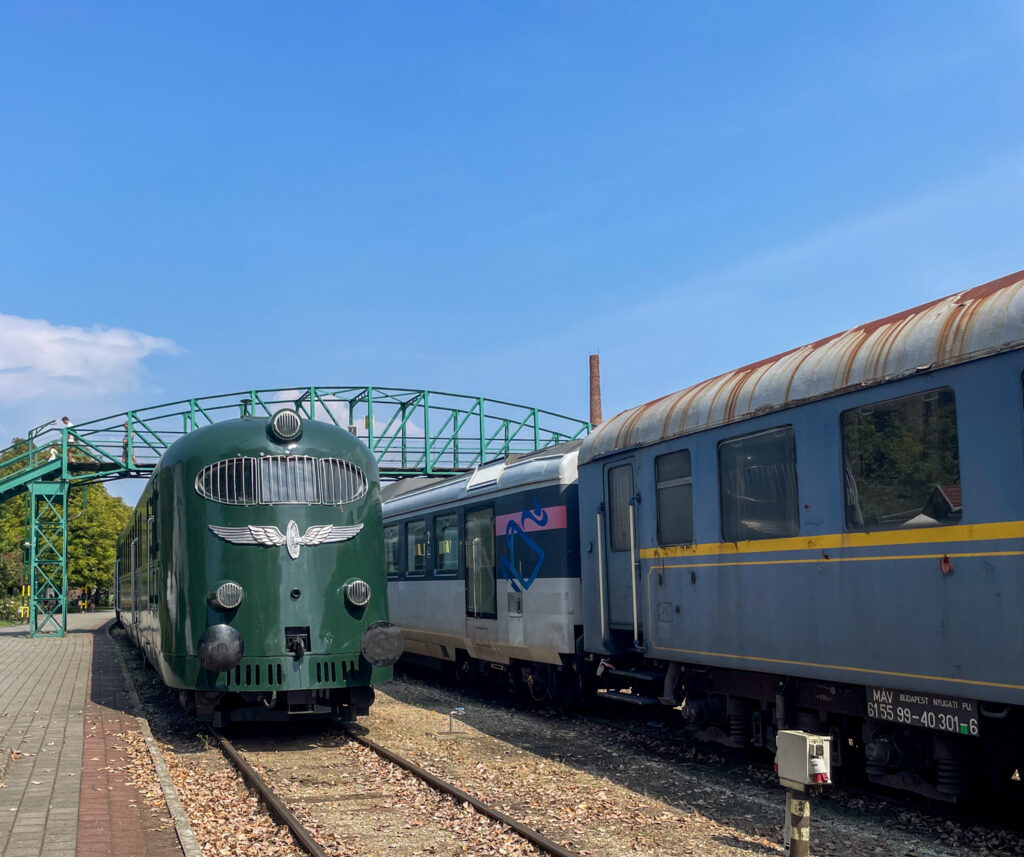 Locomotiva diesel al Museo Ferroviario Ungherese di Budapest