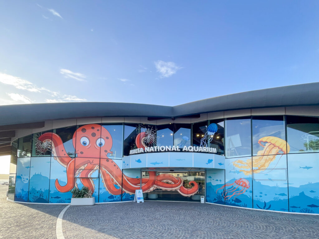 Ingresso dell'Acquario Nazionale di Malta