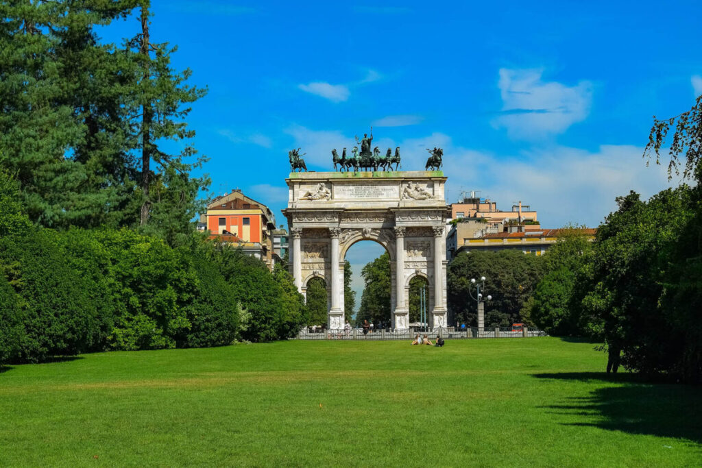 Arco della Pace al Parco Sempione a Milano