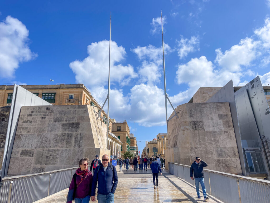 La City Gate, la porta di ingresso a La Valletta, Malta