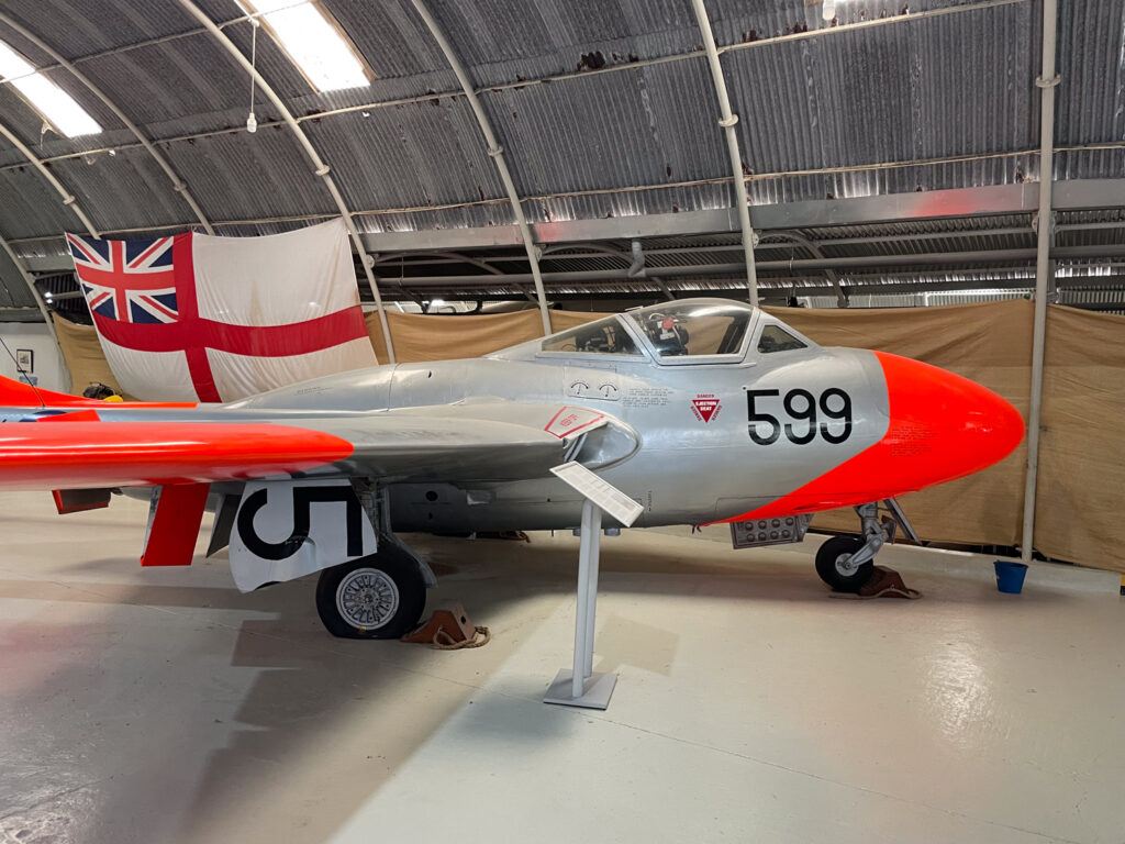 De Havilland Vampire al Museo dell'Aviazione di Malta
