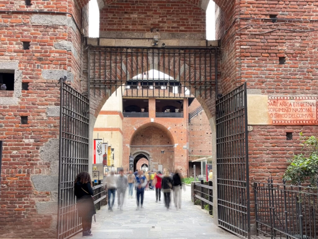 Entrata del Castello Sforzesco di Milano