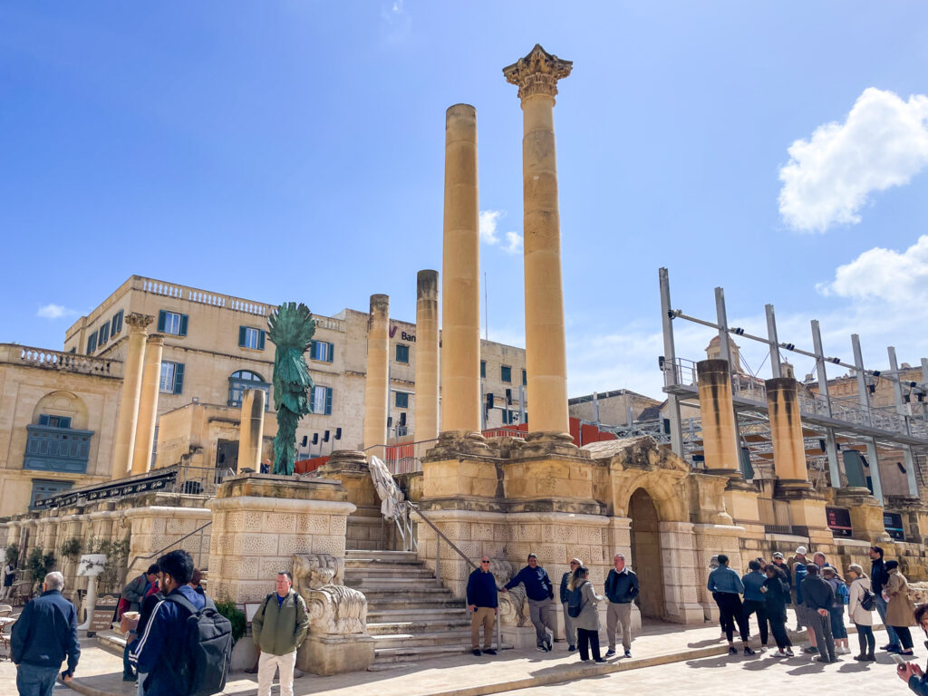 Il teatro all'aperto Royal Opera House a La Valletta, Malta