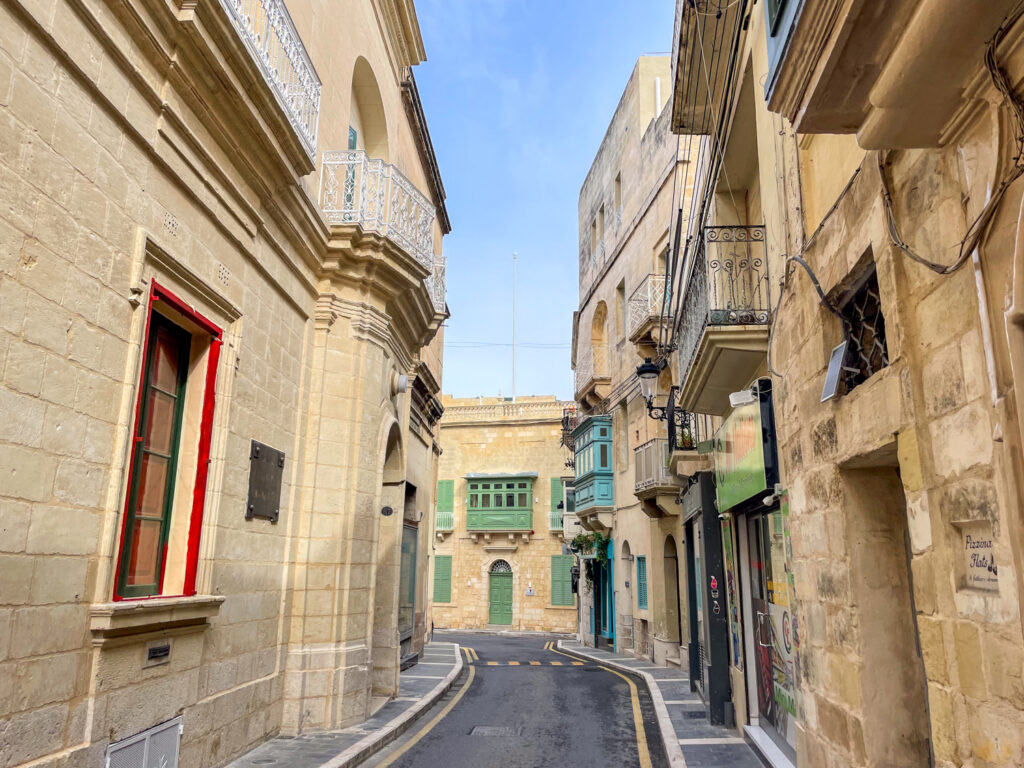 Strada nel centro di Rabat, Malta