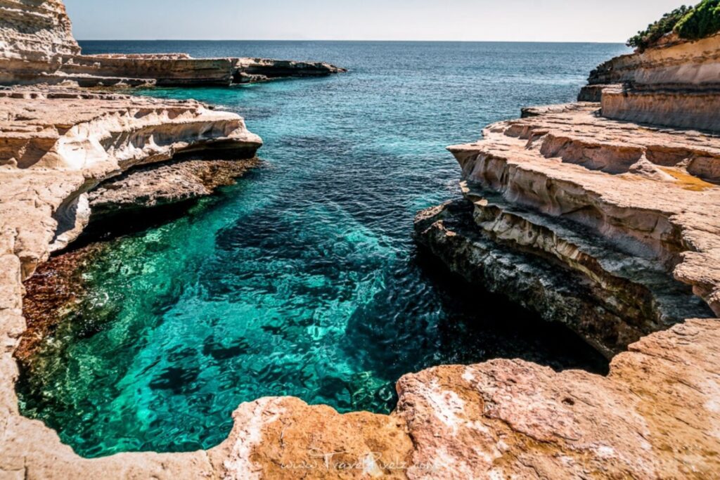 La piscina naturale St. Peter’s Pool a Malta