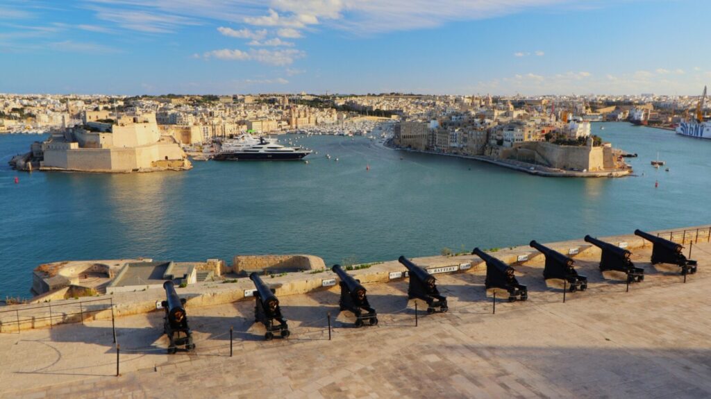 Saluting Battery a La Valletta, Malta