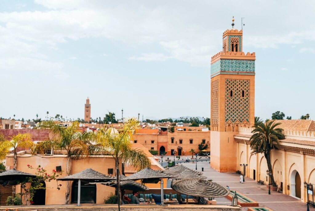Vista sulla medina di Marrakech
