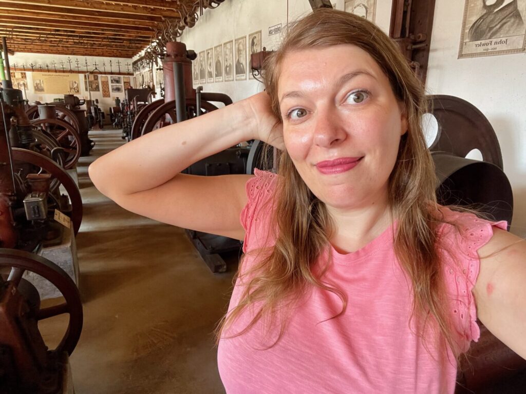 Paola Bertoni al Museo delle Macchine Agricole di Mezőkövesd, Ungheria