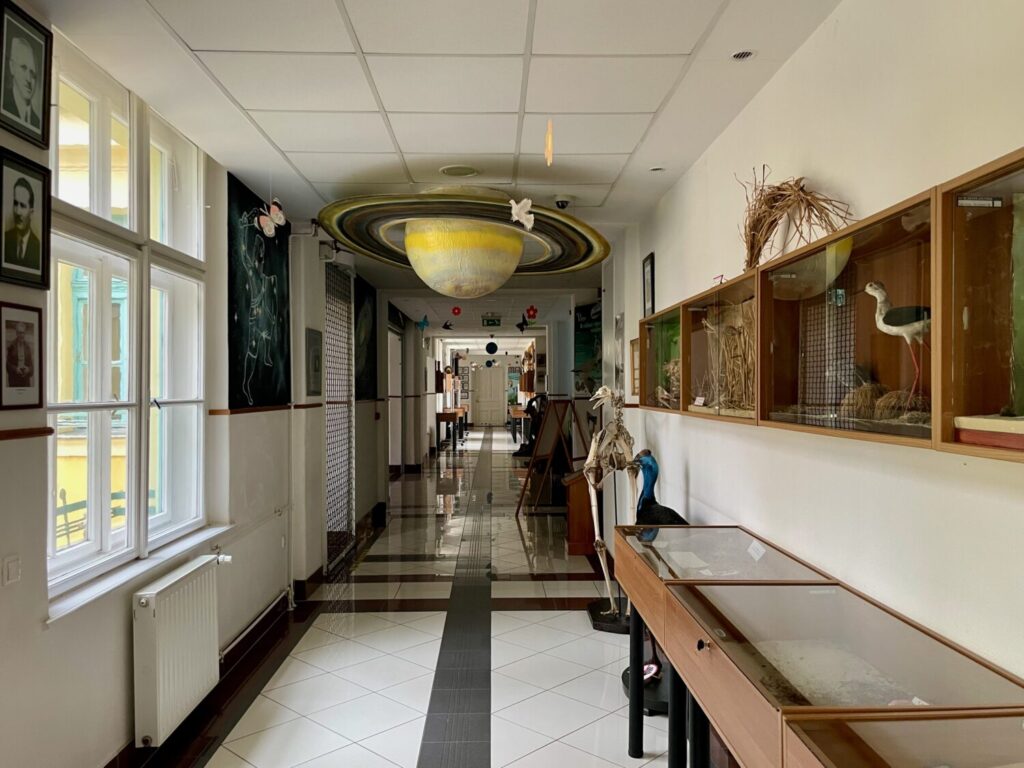 Il corridoio d'ingresso dell'Interactive Science Knowledgestore di Szeged