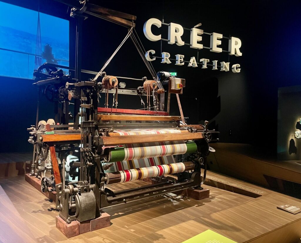 Antico telaio Jacquard al Museo della Confluenza di Lione