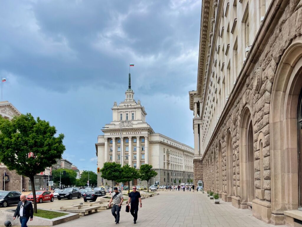 Il palazzo che ospitava la sede centrale del Partito Comunista a Sofia