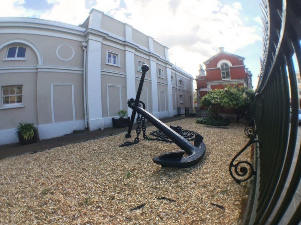 Un'ancora nel quartiere di Greenwich a Londra