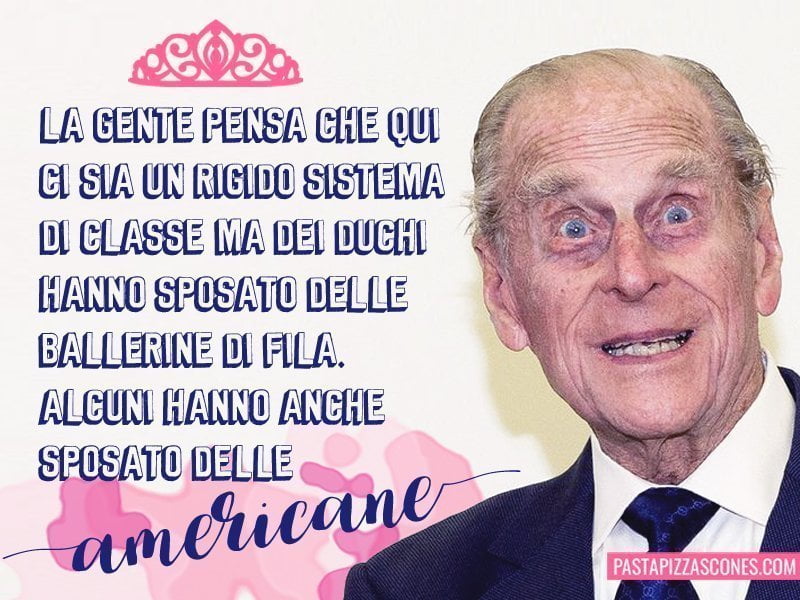 Gaffe del principe Filippo sui duchi che sposano donne americane