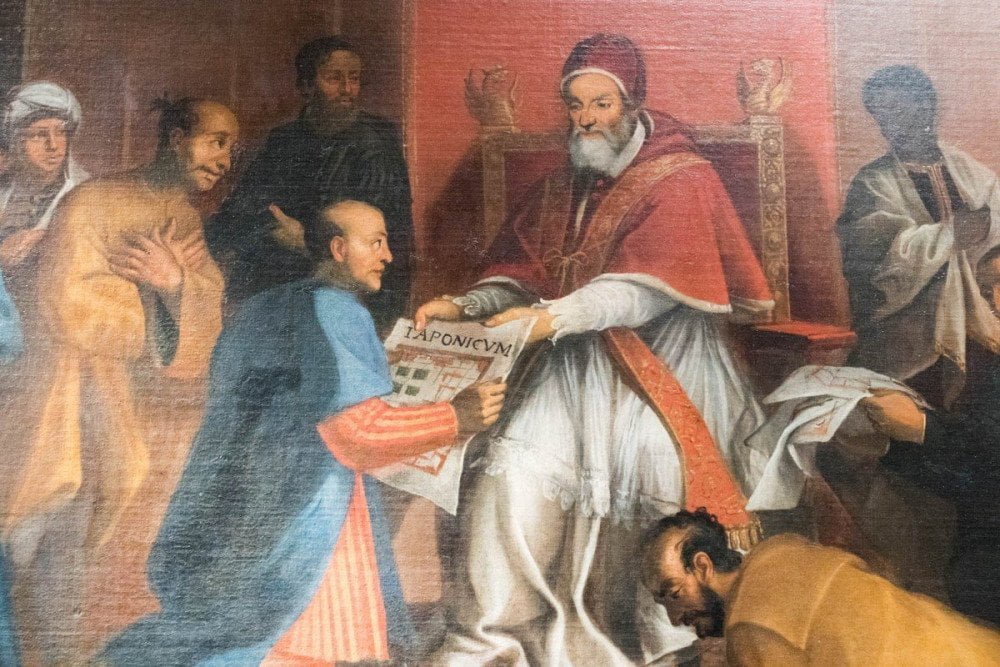 L'ambasceria giapponese viene ricevuta da Papa Gregorio XIII, autore ignoto