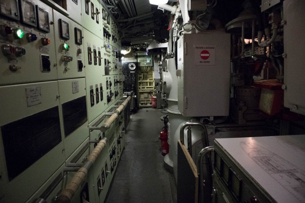 Area operativa del sottomarino Nazario Sauro al Galata Museo del Mare di Genova