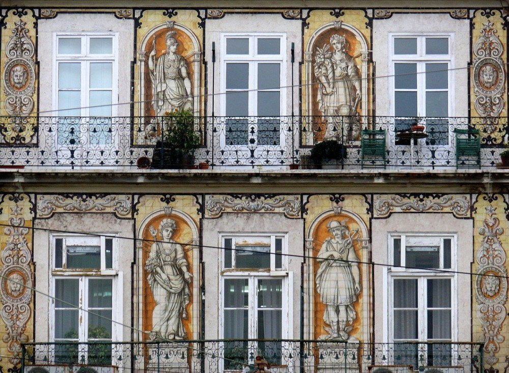 Casa do Ferreira de Tabuletas a Lisbona decorata con azulejos