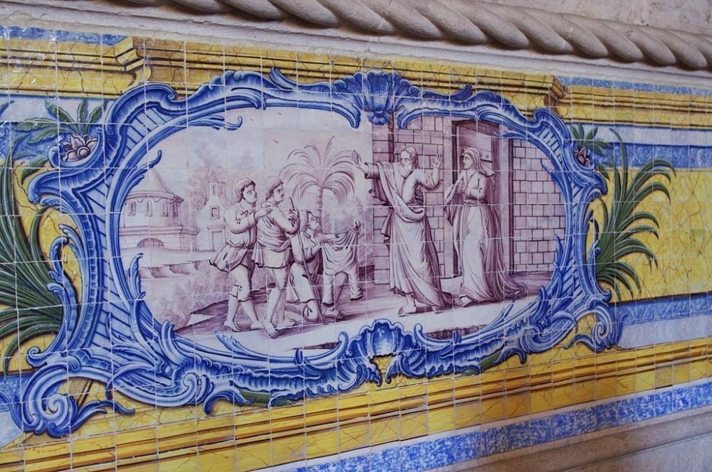 Decorazioni con azulejo al Monastero dos Jerónimos di Lisbona