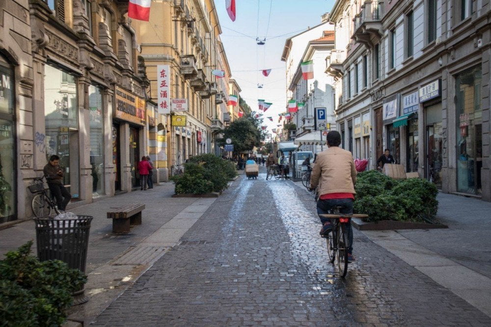 Via Paolo Sarpi, la strada principale della Chinatown di Milano