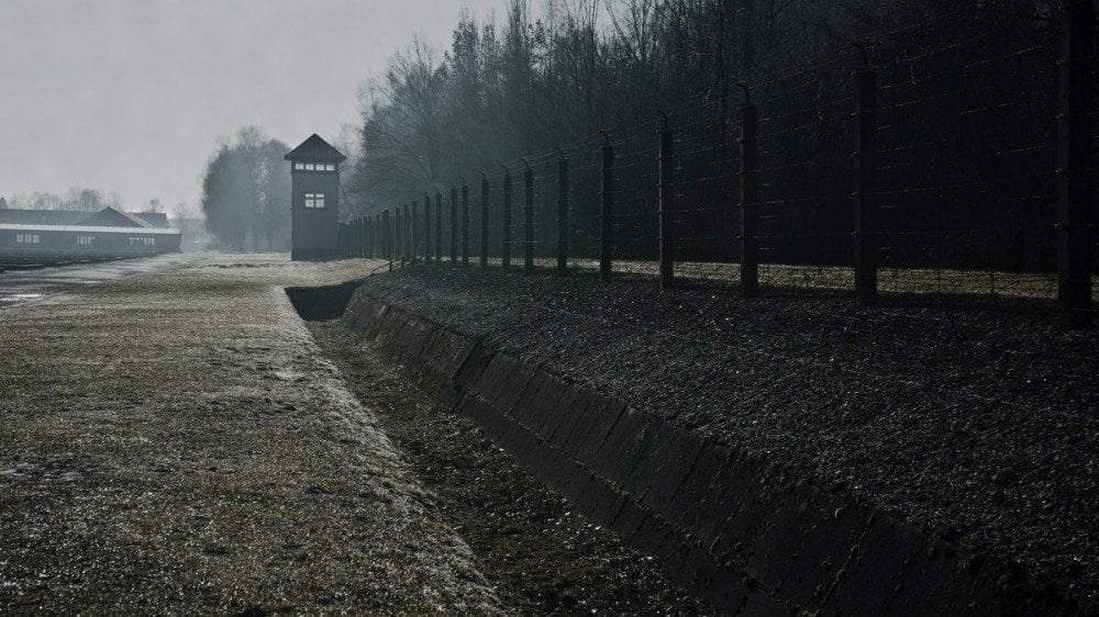 Vista sul campo di concentramento di Dachau, foto Robert Schrader