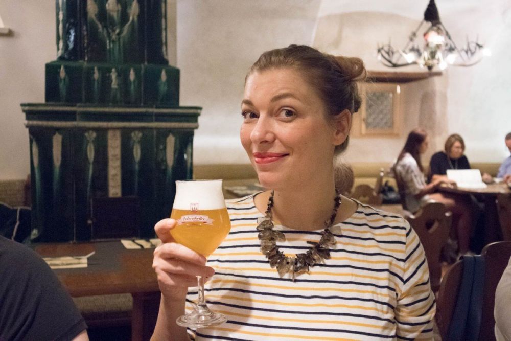 Paola Bertoni al ristorante Forst di Trento