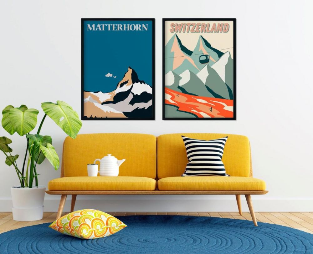 Illustrazioni destinazioni svizzere di Sira Lobo