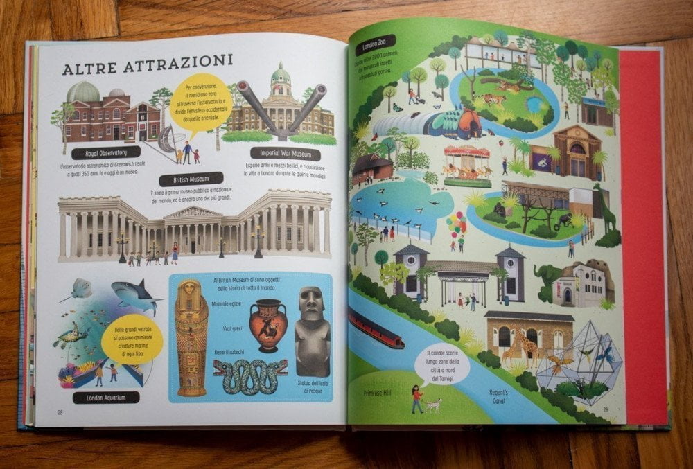 Le attrazioni cittadine nel libro Alla scoperta di Londra delle Edizioni Usborne