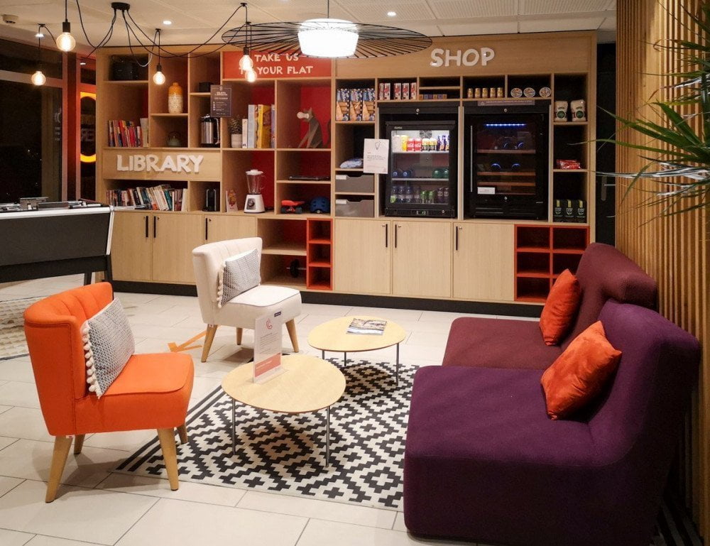 Lounge dell'Aparthotel Adagio Dijon République a Digione