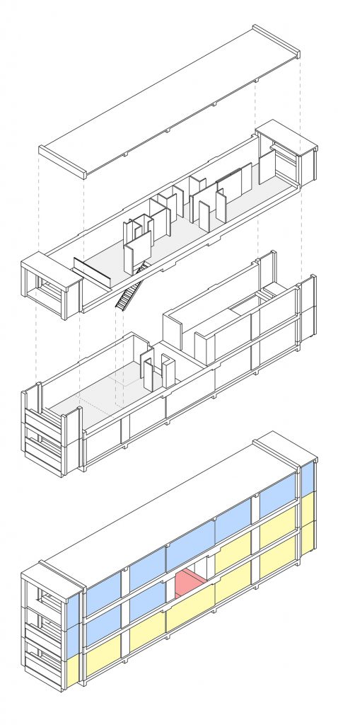 Appartamento duplex nell'Unité d'Habitation di Le Corbusier a Marsiglia