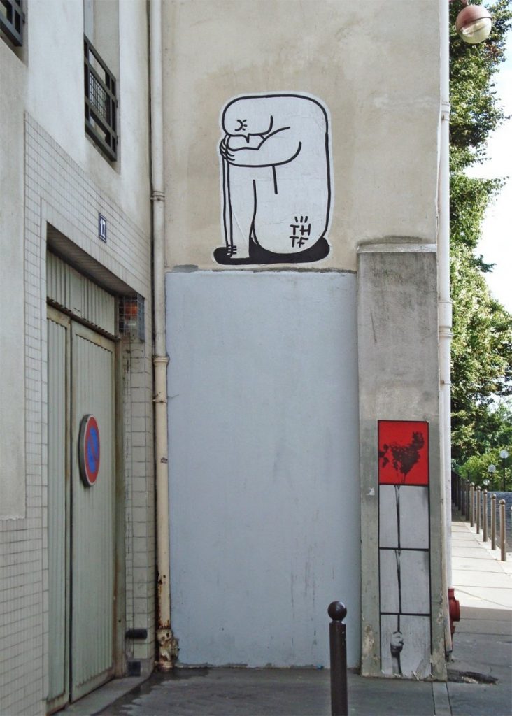 Murales nel quartiere Belleville di Parigi