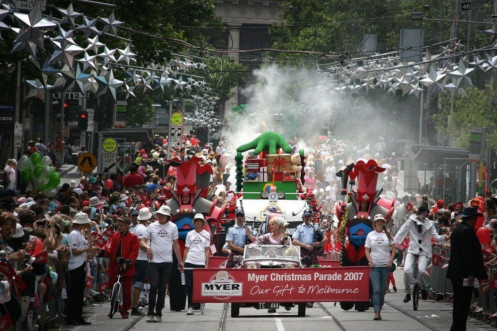 Parata natalizia a Melbourne