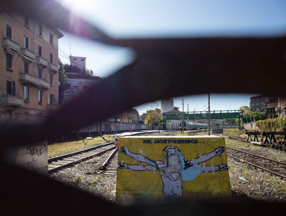 Street art alla stazione di Porta Genova a Milano