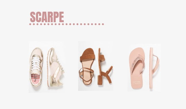 Scarpe per creare un capsule wardrobe da viaggio