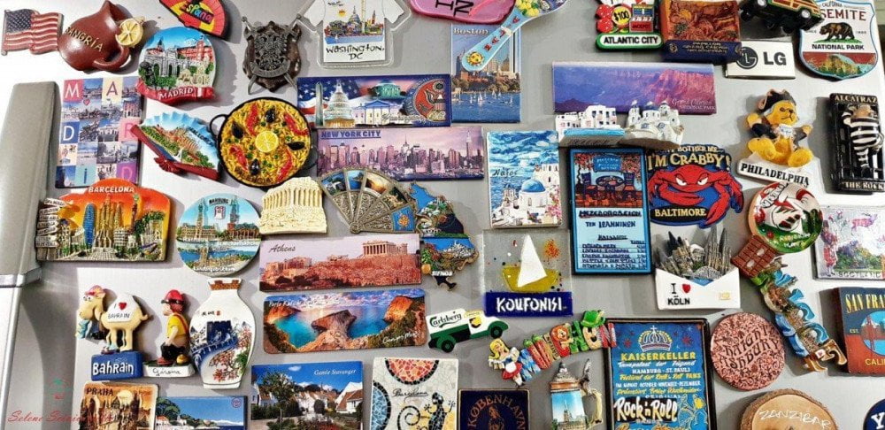 La collezione di calamite, souvenir di Selene del blog Viaggi che mangi